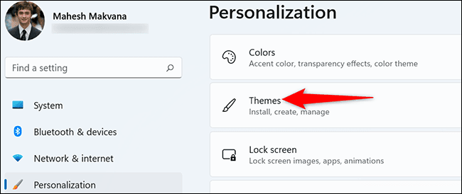 2-themes-settings كيفية تعطيل صوت بدء التشغيل على Windows 11