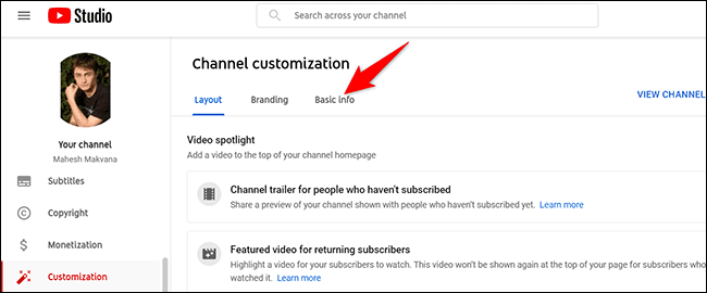 2-youtube-web-basic-info كيفية تغيير اسم قناتك على YouTube