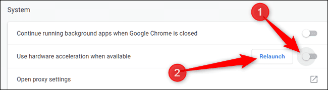 2019-04-29_15h01_06 كيفية تشغيل وإيقاف تسريع الأجهزة في Chrome