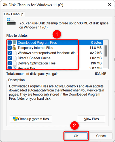 3-cleanup-pc-cache كيفية مسح ذاكرة التخزين المؤقت على Windows 11