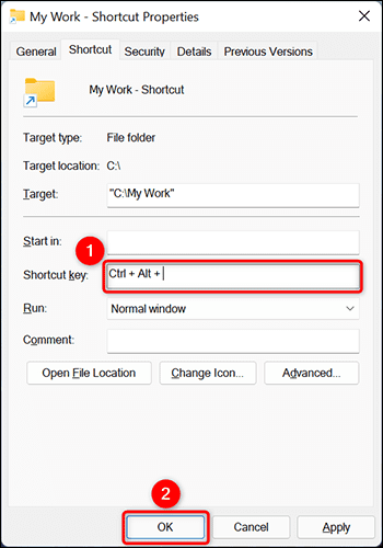 3-folder-keyboard-shortcut كيفية تعيين اختصار لوحة المفاتيح لفتح مجلد على Windows 11