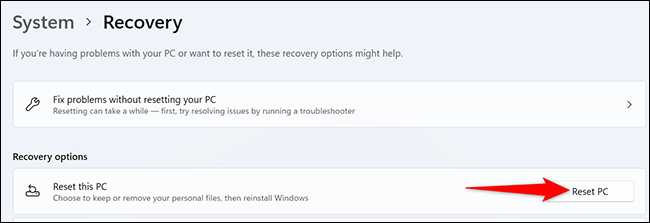 3-reset-windows-11 كيفية إعادة ضبط المصنع لجهاز كمبيوتر يعمل بنظام Windows 11