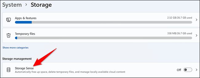 3-storage-sense-settings كيفية إفراغ سلة المحذوفات تلقائيًا في Windows 11