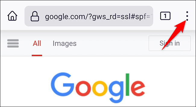 33-firefox-android-menu كيفية جعل Google صفحتك الرئيسية في Chrome أو Firefox أو Edge أو Safari