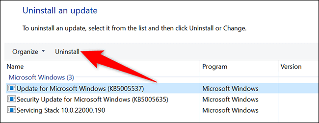 كيفية إلغاء تثبيت تحديث في Windows 11 - %categories