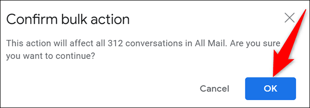 5-email-delete-prompt كيفية حذف جميع رسائل البريد الإلكتروني في Gmail