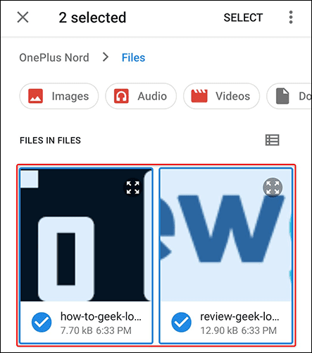 6-choose-files كيفية تحميل الملفات والمجلدات إلى Google Drive