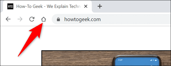 6-chrome-home-button كيفية جعل Google صفحتك الرئيسية في Chrome أو Firefox أو Edge أو Safari