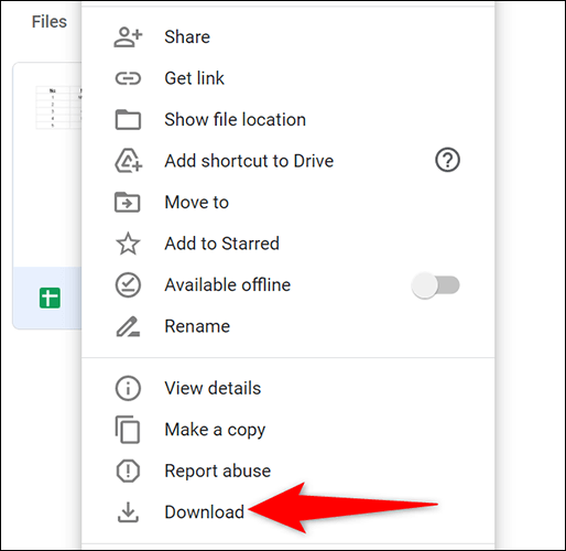 6-download-google-sheet كيفية تحويل Google Sheet إلى Microsoft Excel