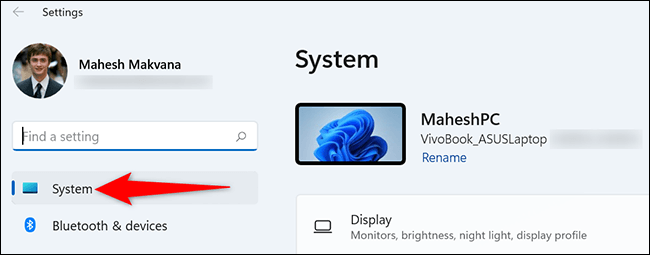 6-system-settings كيفية إلغاء تثبيت تحديث في Windows 11