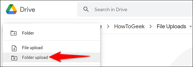 7-folder-upload كيفية تحميل الملفات والمجلدات إلى Google Drive