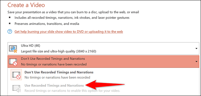 7-powerpoint-select-timing كيفية تحويل عرض تقديمي من Microsoft PowerPoint إلى مقطع فيديو