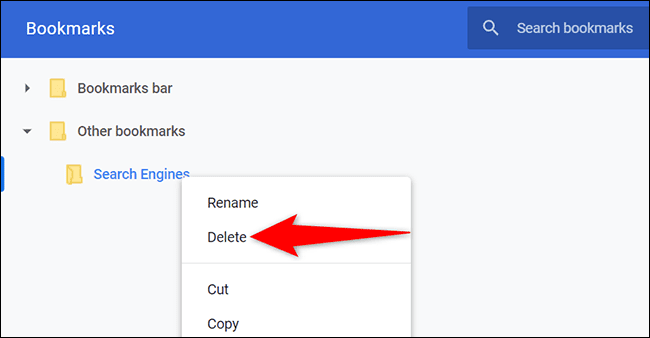 8-delete-bookmark-folder كيفية حذف الإشارات المرجعية على Google Chrome