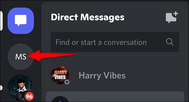 8-select-server-discord-mobile كيفية نقل ملكية الخادم على Discord