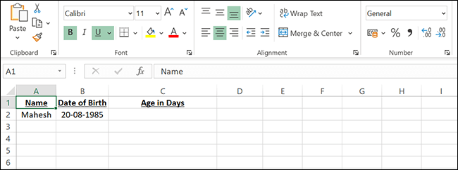 كيفية حساب العمر في Microsoft Excel - %categories