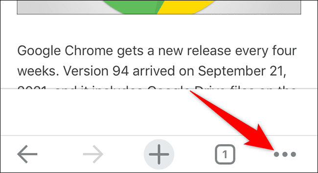 9-chrome-iphone-menu كيفية تعطيل اقتراحات البحث في شريط العناوين في Google Chrome