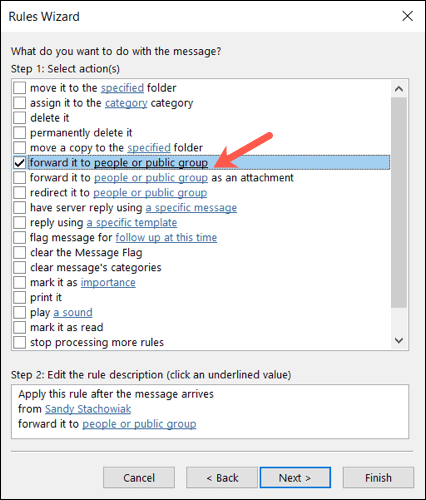 إعادة توجيه رسائل Outlook إلى حساب آخر تلقائيًا - %categories