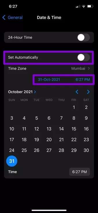 Change-Date-and-Time-Manually-on-iPhone_7c4a12eb7455b3a1ce1ef1cadcf29289-340x737 كيفية إصلاح خطأ تاريخ الهاتف غير دقيق في WhatsApp