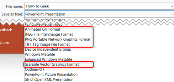 Choose-an-image-file-type. هل يمكنني منع الناس من تحرير عرض PowerPoint التقديمي الخاص بي؟