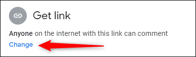 Click-Change. كيفية إلغاء مشاركة مستند Google Doc
