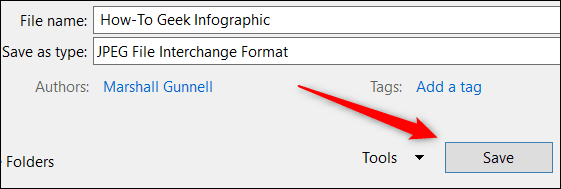 Click-Save.-1 كيف تصنع انفوجرافيك في Microsoft PowerPoint