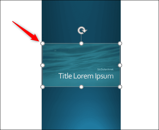Click-and-drag-the-handles. كيف تصنع انفوجرافيك في Microsoft PowerPoint