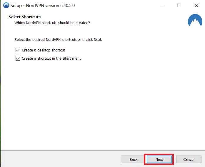 Create-desktop-shortcut-or-shortcut-in-Start-menu.-Click-Next.-Nord-VPN-Setup-697x568 كيفية تثبيت Kodi