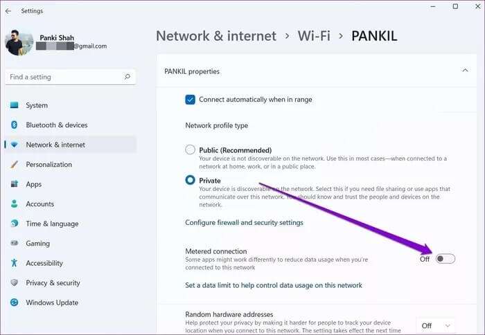 Disable-Metered-Connection_935adec67b324b146ff212ec4c69054f-700x484 أفضل 8 طرق لإصلاح عدم عمل شبكة Wi-Fi في Windows 11
