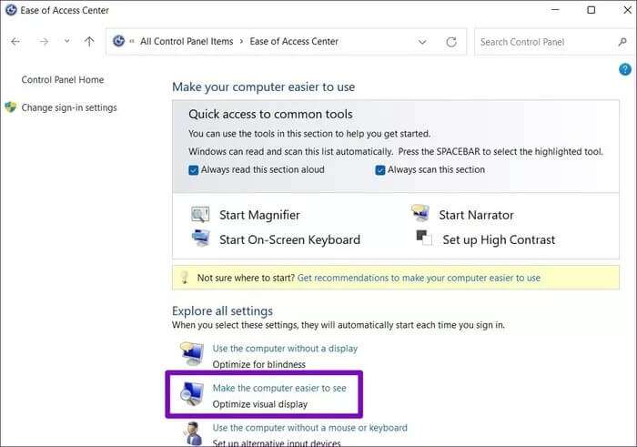 Ease-of-Access-Center_935adec67b324b146ff212ec4c69054f-700x491 أفضل 3 طرق لإيقاف تشغيل الرسوم المتحركة في Windows 11