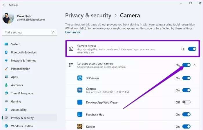 أفضل 8 طرق لإصلاح عدم عمل الكاميرا على Windows 11 - %categories