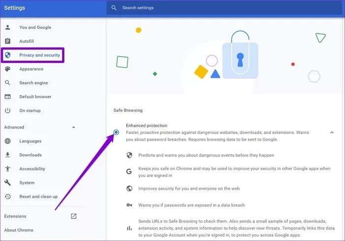Enable-Enhanced-Protection-in-Chrome-for-PC_935adec67b324b146ff212ec4c69054f-700x489 كيفية تشغيل وضع الحماية المحسّنة في Google Chrome
