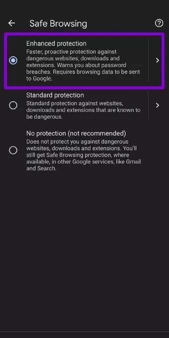 Enhanced-Protection-for-Google-Chrome-on-Android_7c4a12eb7455b3a1ce1ef1cadcf29289-340x680 كيفية تشغيل وضع الحماية المحسّنة في Google Chrome