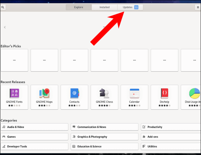 Fedora-Software-updates-section كيفية تحديث Fedora Linux