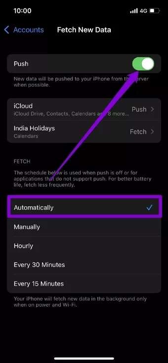 Fetch-Automatically_7c4a12eb7455b3a1ce1ef1cadcf29289-340x736 أفضل 7 طرق لإصلاح عدم تنزيل البريد الإلكتروني من الخادم لـ iPhone