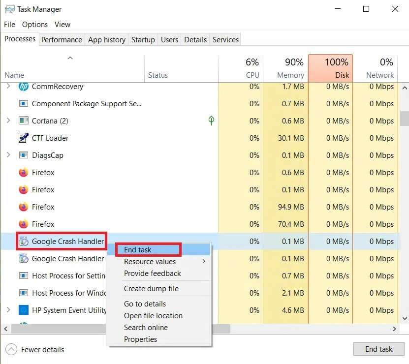 Google-Crash-Handler-End-Task-831x740 ما هي خدمة Google Chrome Elevation