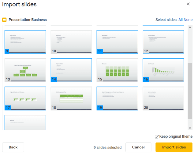 ImportSlides-PowerPointToGoogleSlides كيفية تحويل PowerPoint إلى Google Slides
