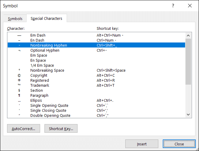 NonbreakingHyphen-WordSameLine كيفية الحفاظ على الكلمات على نفس السطر في Microsoft Word