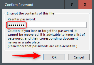 Reenter-password هل يمكنني منع الناس من تحرير عرض PowerPoint التقديمي الخاص بي؟