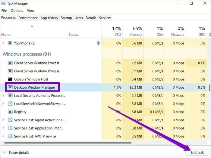 Restart-Desktop-Window-Manager_935adec67b324b146ff212ec4c69054f-700x522 أفضل 8 طرق لإصلاح مشكلة وميض ورعشة الشاشة على Windows 11