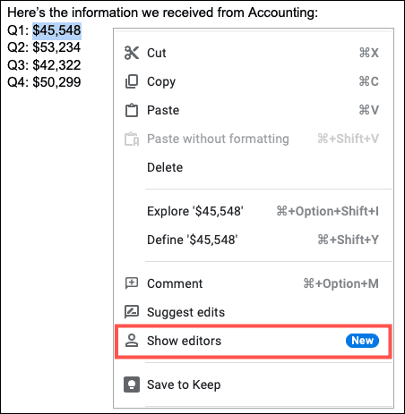RightClickShowEditors-GoogleDocsShowEditors كيف ترى من قام بتحرير نص معين في Google Docs