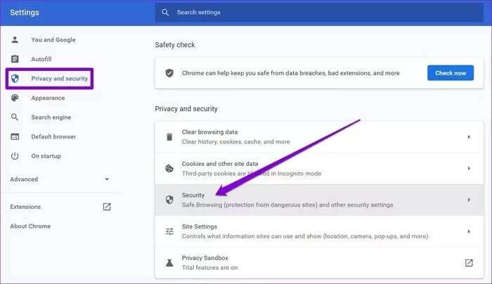 Security-Settings_935adec67b324b146ff212ec4c69054f-700x404 كيفية تشغيل وضع الحماية المحسّنة في Google Chrome