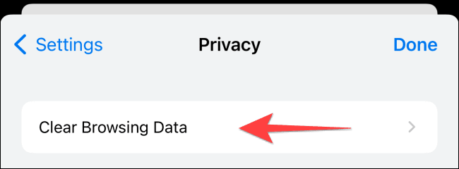 Select-Clear-Browsing-data-in-Chrome كيفية مسح ذاكرة التخزين المؤقت على iPhone و iPad