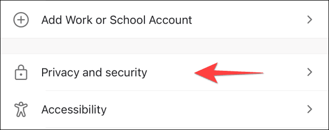 Select-Privacy-and-Security-Edge كيفية مسح ذاكرة التخزين المؤقت على iPhone و iPad