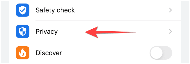 Select-Privacy-in-Chrome كيفية مسح ذاكرة التخزين المؤقت على iPhone و iPad