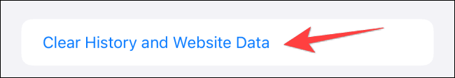 Select-clear-history-and-data-for-safari كيفية مسح ذاكرة التخزين المؤقت على iPhone و iPad
