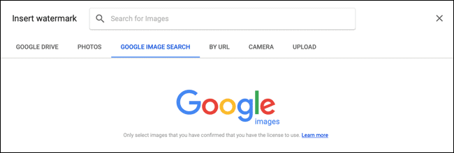 SelectImage-GoogleDocsWatermark كيفية إدراج صورة كعلامة مائية في Google Docs