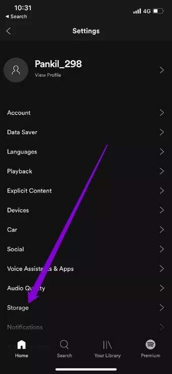 Spotify-Storage-Settings_7c4a12eb7455b3a1ce1ef1cadcf29289-340x736 أفضل 7 طرق لإصلاح عدم عمل Spotify على iPhone
