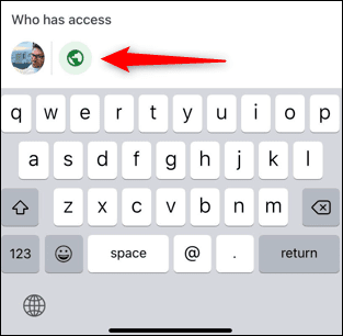 Tap-the-permissions-icon. كيفية إلغاء مشاركة مستند Google Doc