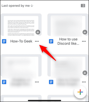 Tap-the-three-dots. كيفية إلغاء مشاركة مستند Google Doc