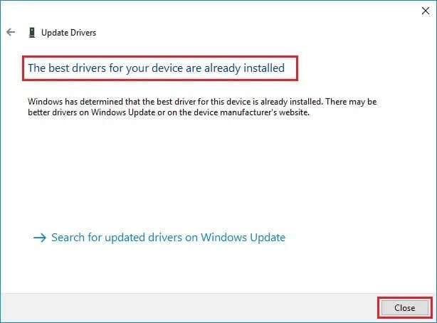 The-best-drivers-for-your-device-are-already-installed-614x454 إصلاح الكمبيوتر المحمول من HP غير متصل بشبكة Wi-Fi